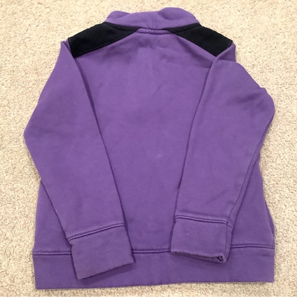 Lands End Boys Purple Quarter Zip Sweatshirt Size 4 - Picture 5 of 11